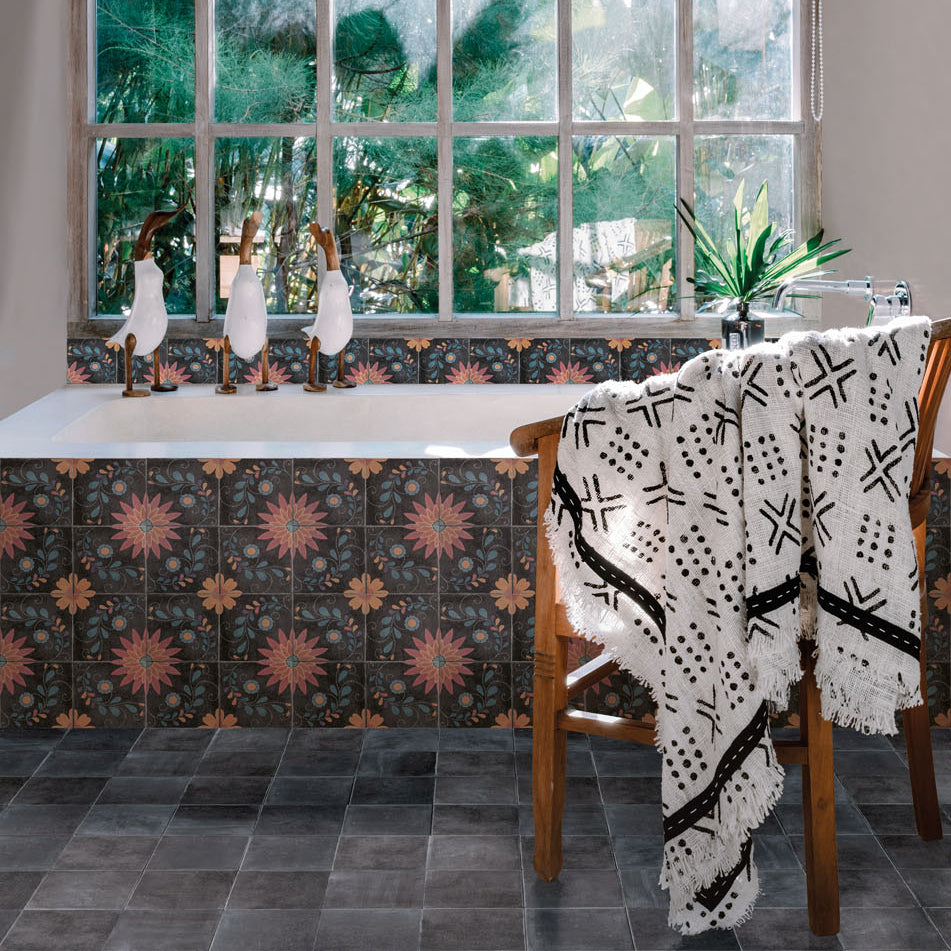 Marlow Matte 115x115mm Encaustic Look Tile
