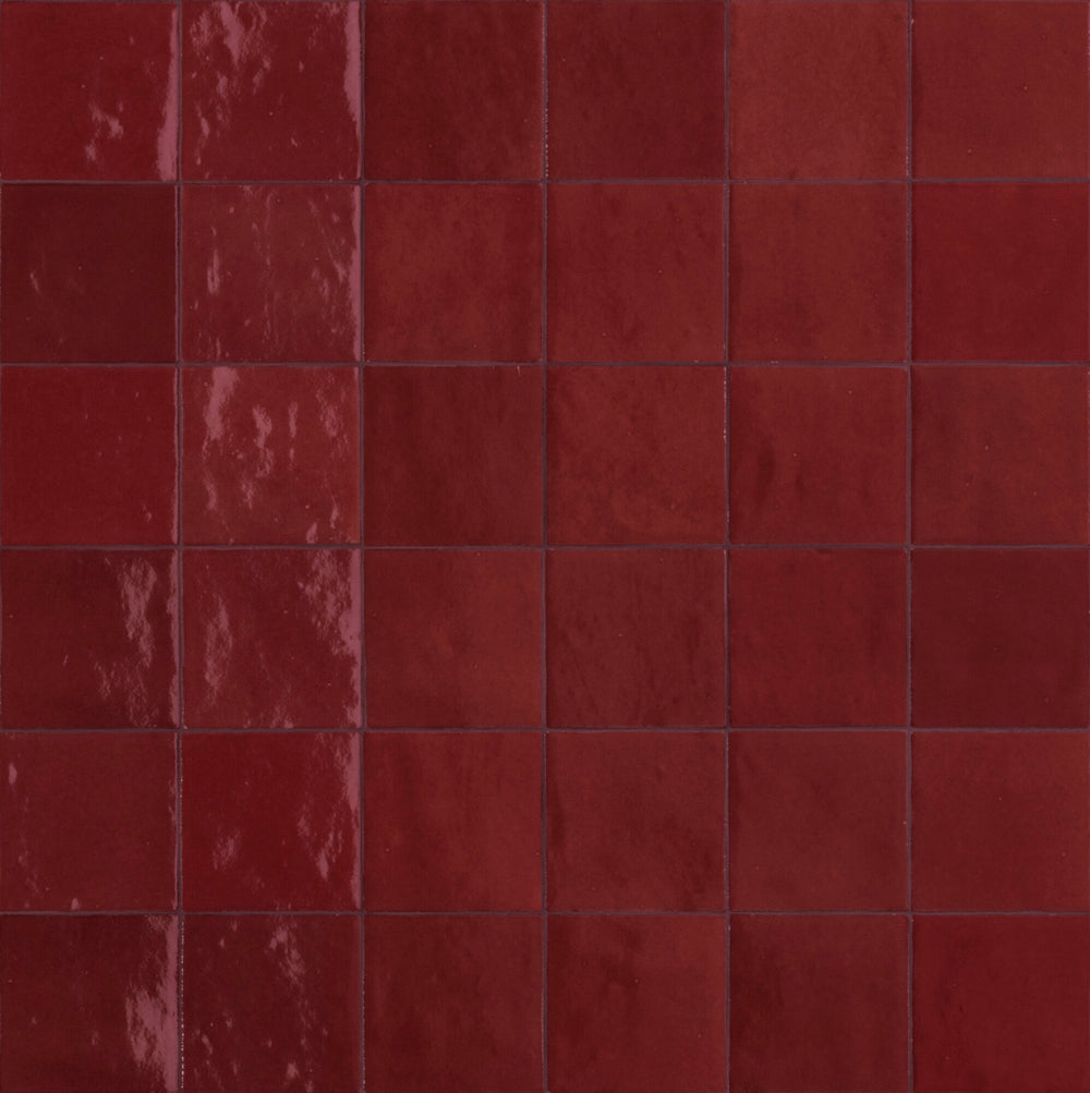 MÃ©lange Gloss 100x100mm Handmade Look Beige Ceramic Tile