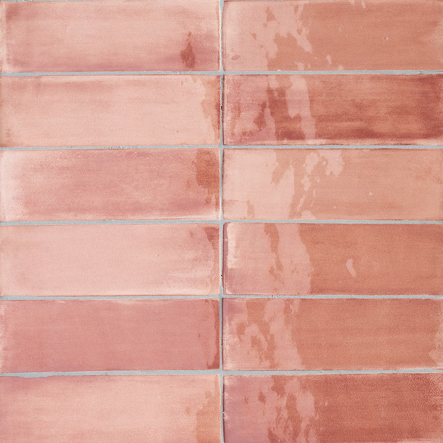 T-Brick Apricot Gloss 52x160mm Handmade Look Ceramic Subway Tile