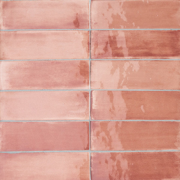 T-Brick Apricot Gloss 52x160mm Handmade Look Ceramic Subway Tile