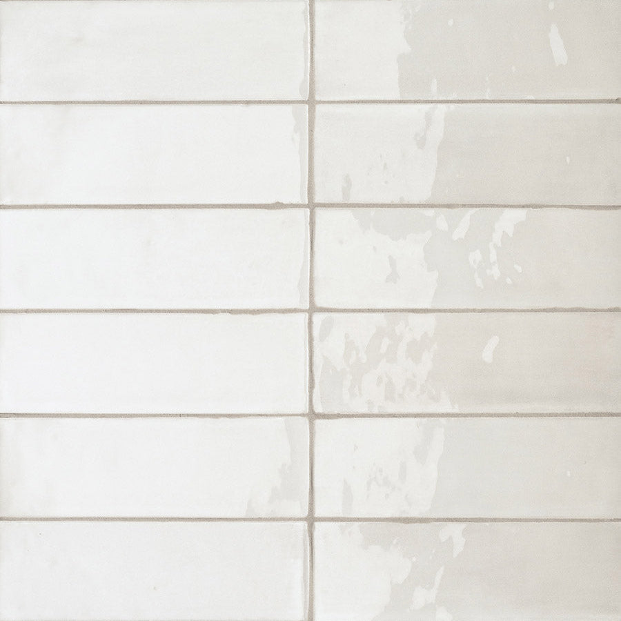 T-Brick Coconut Gloss 52x160mm Handmade Look Ceramic Subway Tile