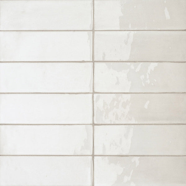 T-Brick Coconut Gloss 52x160mm Handmade Look Ceramic Subway Tile