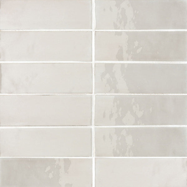 T-Brick Ivory Glow Gloss 52x160mm Handmade Look Ceramic Subway Tile
