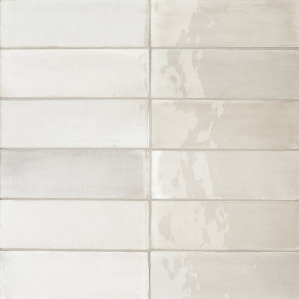 T-Brick Seashell Gloss 52x160mm Handmade Look Ceramic Subway Tile