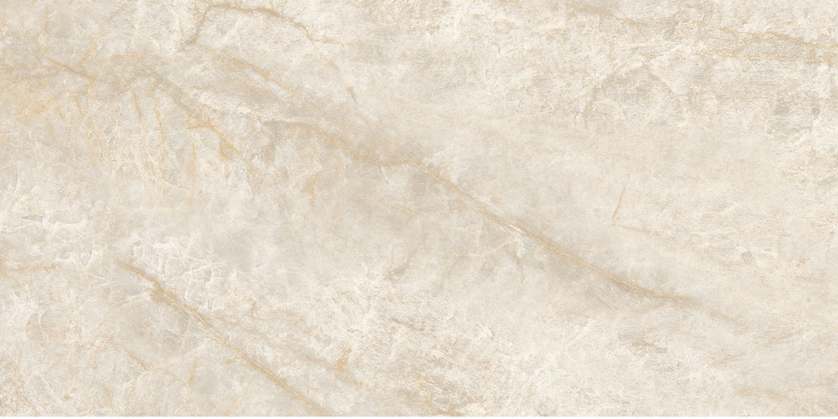 Taj Mahal Ivory SilkTec 300x600mm Marble Look Porcelain Tile