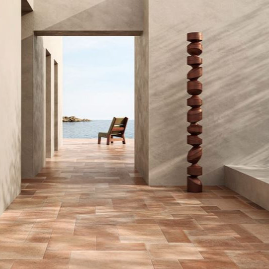 Terra Salina Matt French Pattern Terracotta Look Porcelain Tile