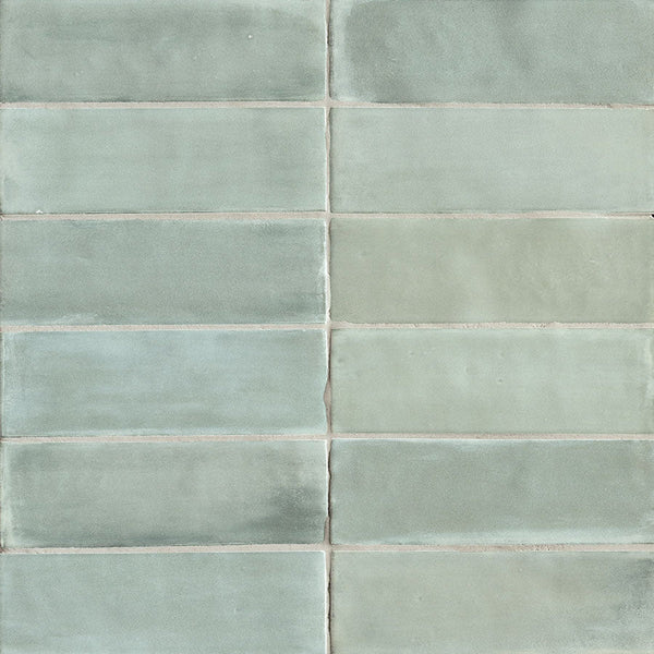 Tint Sea Glass Matt 52x160mm Handmade Look Ceramic Subway Tile