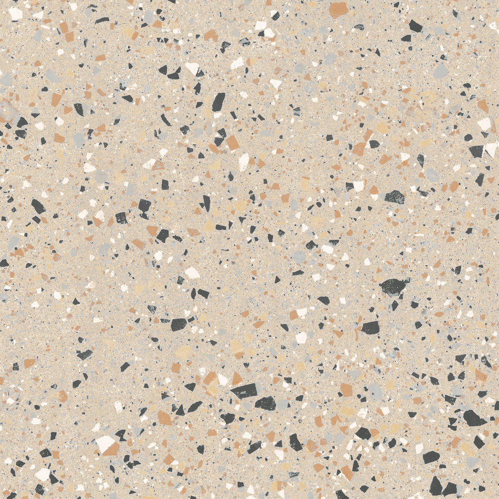 Venice Silver 600x600mm Matt Terrazzo Look Tile