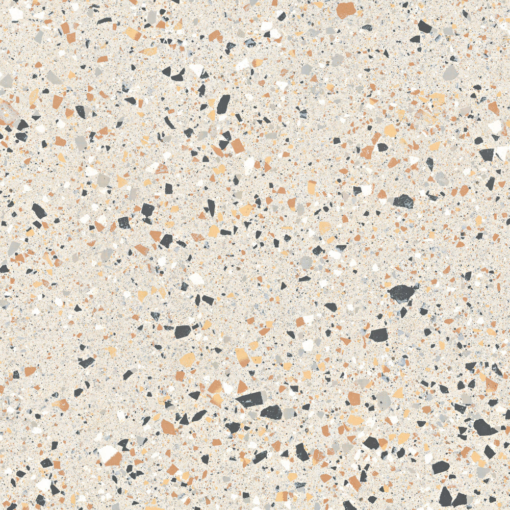 Venice Silver 600x600mm Matt Terrazzo Look Tile