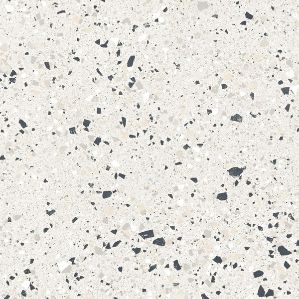 Venice Silver 600x600mm Matt Terrazzo Look Tile