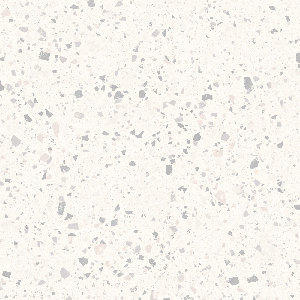Venice Silver 600x600mm Matt Terrazzo Look Tile