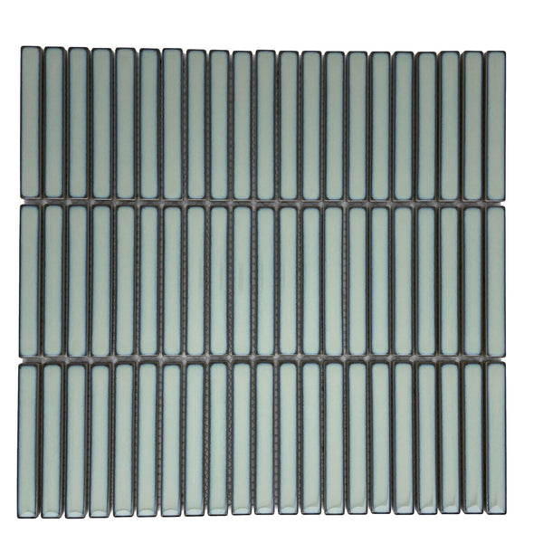 Vintage Stack Fern Kit Kat Mosaic Tile Gloss 284x295mm