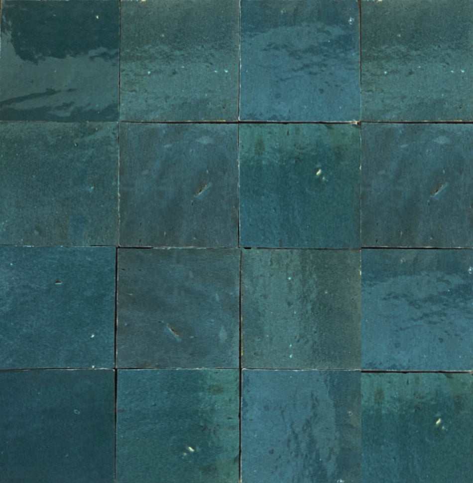 Zellige 100x100 Terracotta Square Moroccan Handmade Tile