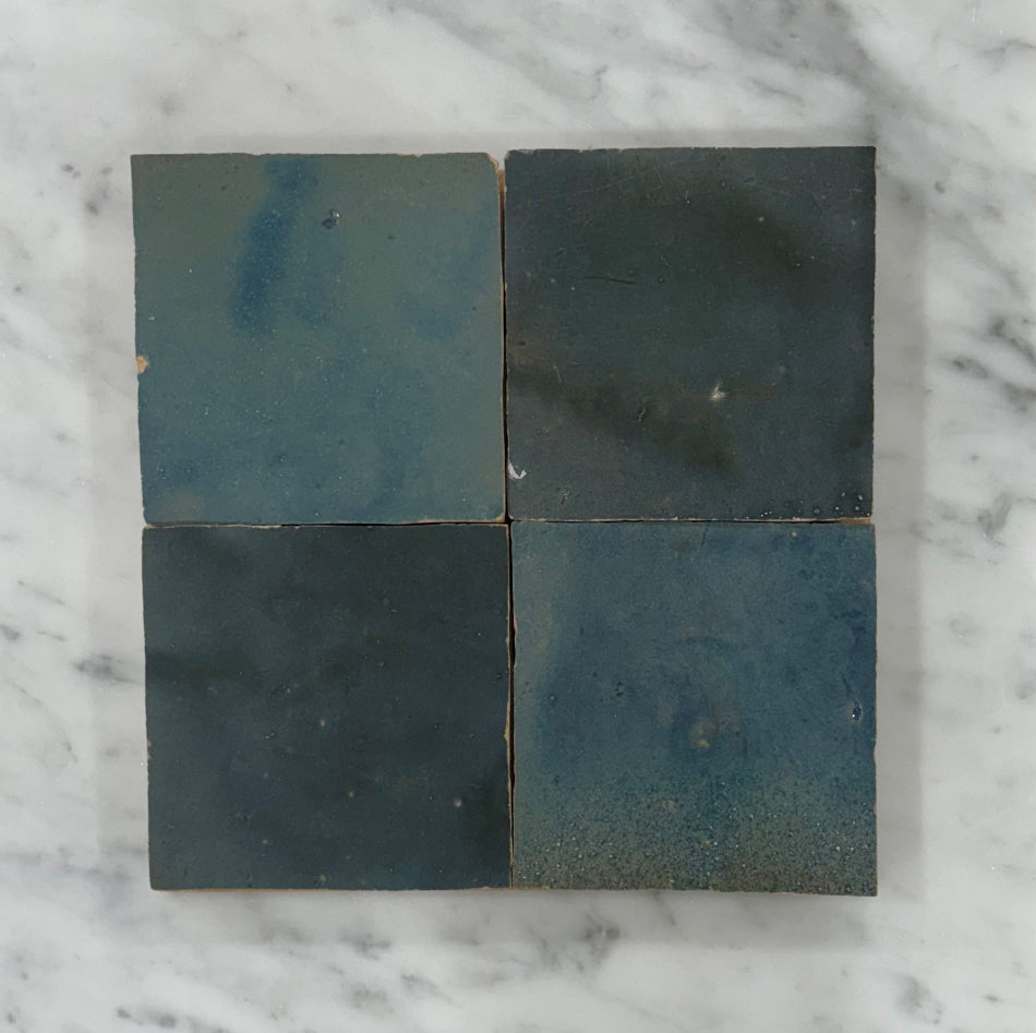 Zellige 100x100 Terracotta Square Moroccan Handmade Tile