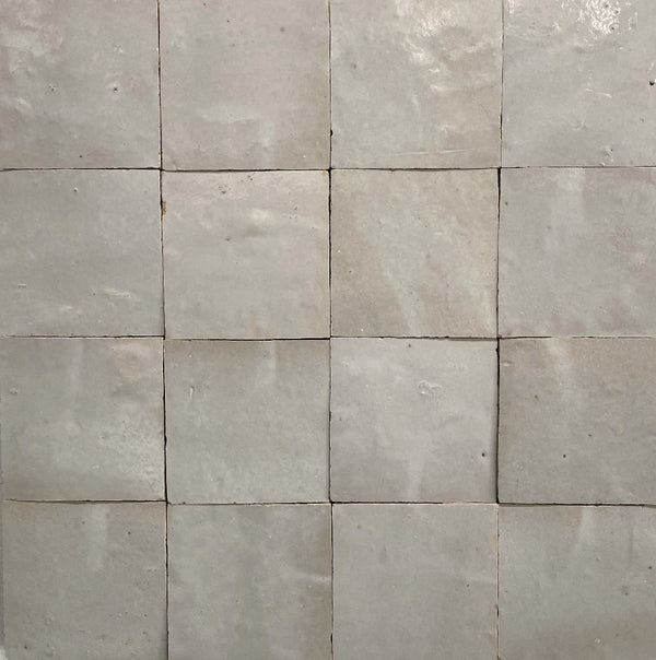 Zellige Ecru 100x100 Terracotta Square Moroccan Handmade Tile