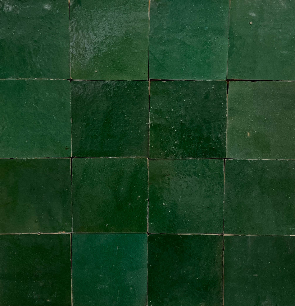 Zellige 100x100 Terracotta Square Moroccan Handmade Tile