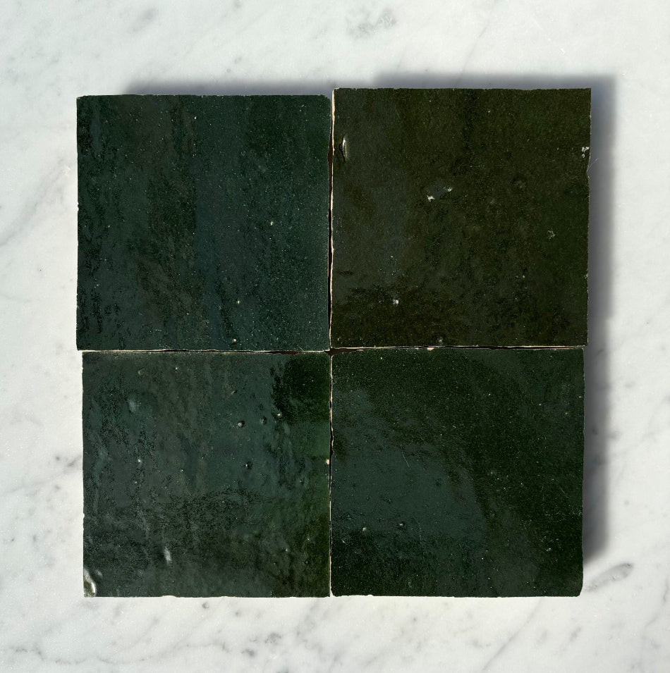 Zellige 100x100 Terracotta Square Moroccan Handmade Tile