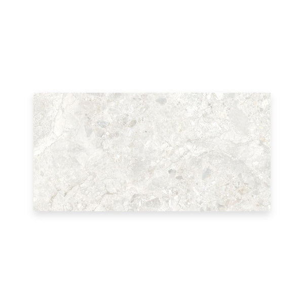 Matera Luna White Stone Look Matt Porcelain Tile 600×1200mm
