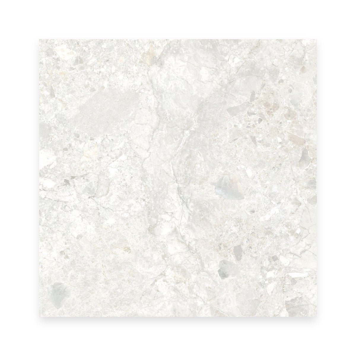 Matera Luna White Stone Look Grip Porcelain Tile 600×600mm