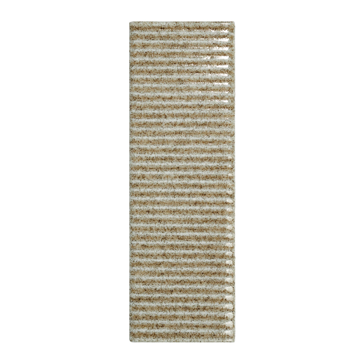 Micare Canale Linen Dark Gloss Porcelain Wall Tile 50x150mm