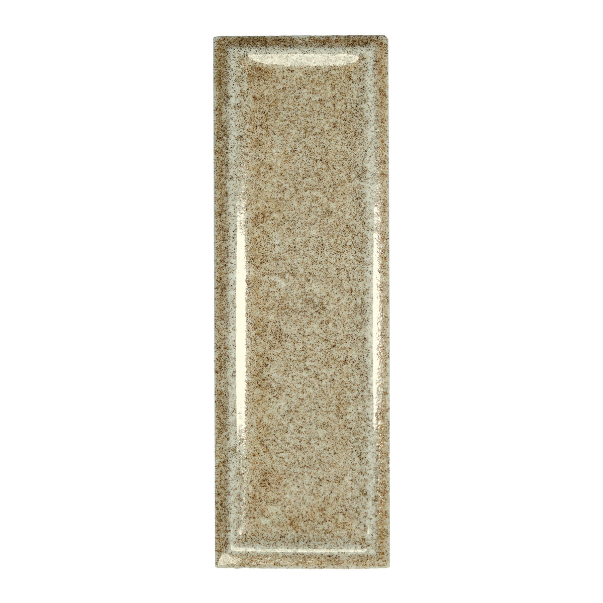 Micare Rim Linen Dark Gloss Porcelain Wall Tile 50x150mm
