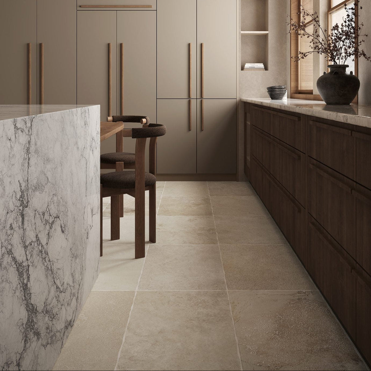 Noosa 400x600 Travertine Look Beige Matt Porcelain Tile