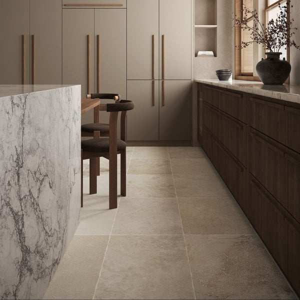 Noosa 400x600 Travertine Look Beige Matt Porcelain Tile