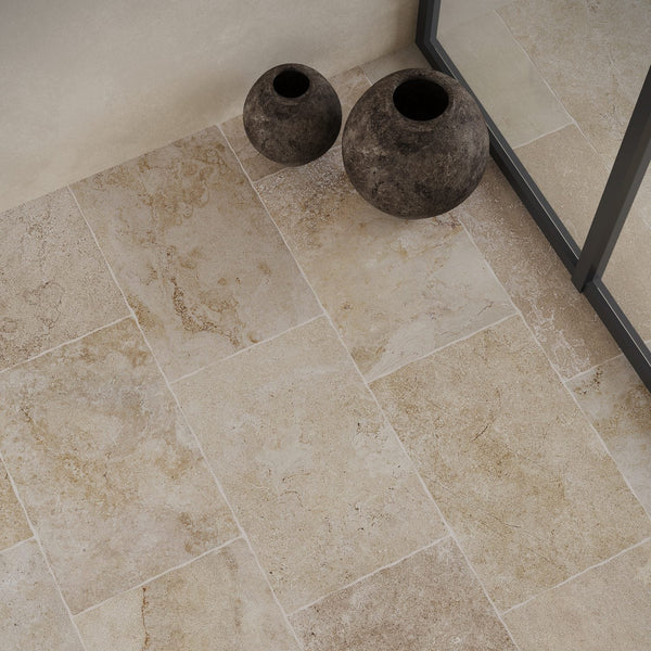 Noosa 400x600 Travertine Look Ivory Matt Porcelain Tile