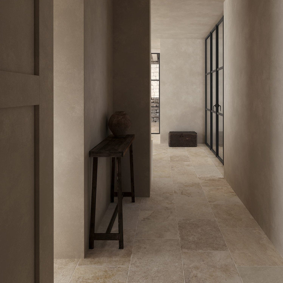 Noosa 400x600 Travertine Look Ivory External Porcelain Tile