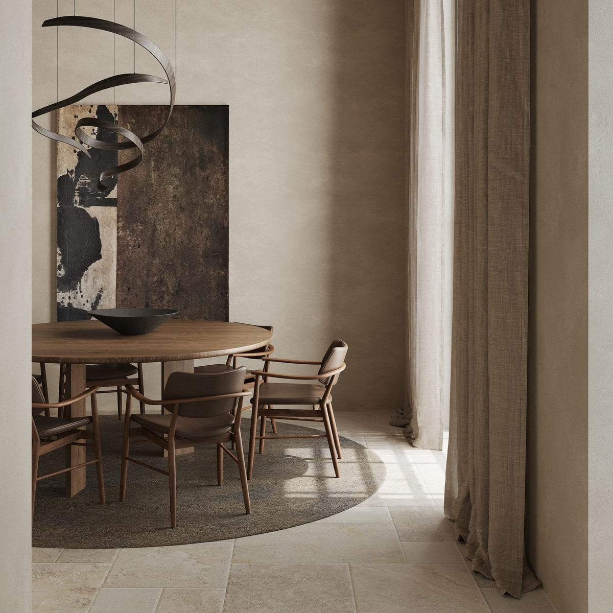 Noosa French Pattern Travertine Look Beige External Porcelain Tile