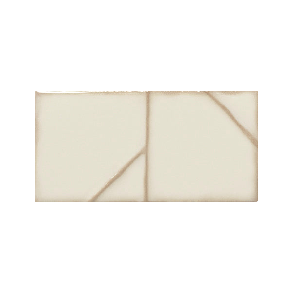 Yoko Origami Daisy Gloss Ceramic Wall Tile 62.5x125mm